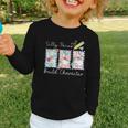 Coquette Back To School Silly Paras Build Character Graphic Toddler Long Sleeve Tee