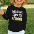 Cute Welcome Back To School 1st Day Back To School First Day Graphic Toddler Long Sleeve Tee Cute Welcome Back To School 1st Day Back To School First Day Graphic Toddler Long Sleeve Tee