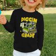 Diggin 4th Grade Bulldozer Back To School Graphic Toddler Long Sleeve Tee Diggin 4th Grade Bulldozer Back To School Graphic Toddler Long Sleeve Tee