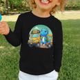 Dinosaur Kids Riding a Bus Back To School Ready To Crush Graphic Toddler Long Sleeve Tee Dinosaur Kids Riding a Bus Back To School Ready To Crush Graphic Toddler Long Sleeve Tee