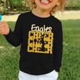 Eagles Cheer Back To School Cheerleading Spirit GY Graphic Toddler Long Sleeve Tee Eagles Cheer Back To School Cheerleading Spirit GY Graphic Toddler Long Sleeve Tee
