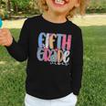 Fifth Grade Vibes 5th Grade Team Retro Back To School Graphic Toddler Long Sleeve Tee Fifth Grade Vibes 5th Grade Team Retro Back To School Graphic Toddler Long Sleeve Tee