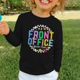 Front Office Squad Back To School Happy First Day Of School Graphic Toddler Long Sleeve Tee Front Office Squad Back To School Happy First Day Of School Graphic Toddler Long Sleeve Tee