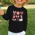 Happy Back To School 1st Day Toddler Girl Boho Coquette Bows Graphic Toddler Long Sleeve Tee Happy Back To School 1st Day Toddler Girl Boho Coquette Bows Graphic Toddler Long Sleeve Tee