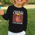 I'm Ready To Crush 7th Grade Axolotl Back To School Graphic Toddler Long Sleeve Tee I'm Ready To Crush 7th Grade Axolotl Back To School Graphic Toddler Long Sleeve Tee