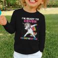 I'm Ready To Crush Kindergarten Unicorn Back To School Graphic Toddler Long Sleeve Tee I'm Ready To Crush Kindergarten Unicorn Back To School Graphic Toddler Long Sleeve Tee