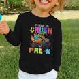 I'm Ready To Crush Pre-k Dinosaur Truck Back To School Boys Graphic Toddler Long Sleeve Tee I'm Ready To Crush Pre-k Dinosaur Truck Back To School Boys Graphic Toddler Long Sleeve Tee