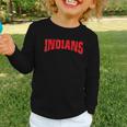 Indians Back To School Spirit R Graphic Toddler Long Sleeve Tee