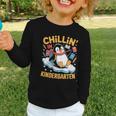 Kids Chillin In Kindergarten Penguin Student Back To School Boys Graphic Toddler Long Sleeve Tee Kids Chillin In Kindergarten Penguin Student Back To School Boys Graphic Toddler Long Sleeve Tee
