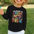Kids I'm Ready To Crush Pre-K Shirt Back To School PreK Boy Graphic Toddler Long Sleeve Tee