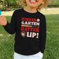 Kindergarten Batter Up Back To School Baseball Player Boys Graphic Toddler Long Sleeve Tee Kindergarten Batter Up Back To School Baseball Player Boys Graphic Toddler Long Sleeve Tee