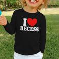 I Love Recess Red Heart Back To School Kids Recess Graphic Toddler Long Sleeve Tee I Love Recess Red Heart Back To School Kids Recess Graphic Toddler Long Sleeve Tee