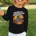 Motocross Back To School Dirt Bike Racing Into Kindergarten Graphic Toddler Long Sleeve Tee Motocross Back To School Dirt Bike Racing Into Kindergarten Graphic Toddler Long Sleeve Tee