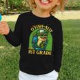 O-Fish-Ally In 1st Grade Back To School Fish Graphic Toddler Long Sleeve Tee