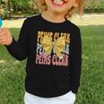 Peims Clerk Groovy Coquette Bow Cute Back To School Graphic Toddler Long Sleeve Tee Peims Clerk Groovy Coquette Bow Cute Back To School Graphic Toddler Long Sleeve Tee