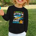 Ready To Attack Kindergarten Shark Back To School Kids Graphic Toddler Long Sleeve Tee Ready To Attack Kindergarten Shark Back To School Kids Graphic Toddler Long Sleeve Tee