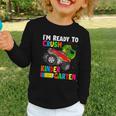 Ready To Crush Kindergarten T-Rex Back To School Boys Graphic Toddler Long Sleeve Tee Ready To Crush Kindergarten T-Rex Back To School Boys Graphic Toddler Long Sleeve Tee