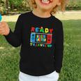 Retro Back To School Kindergarten Ready To Level Up Gamer Graphic Toddler Long Sleeve Tee Retro Back To School Kindergarten Ready To Level Up Gamer Graphic Toddler Long Sleeve Tee