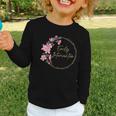 Retro Floral Early Intervention Specialist Back To School Graphic Toddler Long Sleeve Tee Retro Floral Early Intervention Specialist Back To School Graphic Toddler Long Sleeve Tee