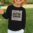 Retro Flower Power Squared Fifth 5th Grade Back To School Graphic Toddler Long Sleeve Tee Retro Flower Power Squared Fifth 5th Grade Back To School Graphic Toddler Long Sleeve Tee