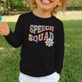 Retro Speech Squad Back To School Speech Therapist SLP Graphic Toddler Long Sleeve Tee Retro Speech Squad Back To School Speech Therapist SLP Graphic Toddler Long Sleeve Tee