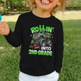 Rollin' Into 2nd Grade Monster Truck Back To School Boys Graphic Toddler Long Sleeve Tee