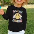 Second Grade Vibes Smile Face 2nd Grade Team Back To School Graphic Toddler Long Sleeve Tee Second Grade Vibes Smile Face 2nd Grade Team Back To School Graphic Toddler Long Sleeve Tee