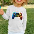 7th Grade Level Unlocked Back To School Gamer Boys Girls Graphic Toddler Long Sleeve Tee