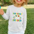 Back To School Sixth Grade Shirt First Day Boys Girls Kids Premium Tri-Blend Graphic Toddler Long Sleeve Tee