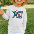 Bruh We Back To School Dabbing First Day Of School Graphic Toddler Long Sleeve Tee