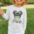 Bruh I'm In Third 3rd Grade Tie Dye Girl Back To School Tee Graphic Toddler Long Sleeve Tee