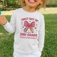 First Day Of 2nd Grade Coquette Back To School Girls Kids Graphic Toddler Long Sleeve Tee First Day Of 2nd Grade Coquette Back To School Girls Kids Graphic Toddler Long Sleeve Tee