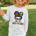 Girls Second Grade Back To School Cute Little Miss 2nd Grade Graphic Toddler Long Sleeve Tee
