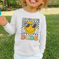 Kindergarten Dude First Day Of Kindergarten Back To School Graphic Toddler Long Sleeve Tee