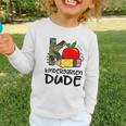 Kindergarten Dude Student Kindergarten Squad Back To School Graphic Toddler Long Sleeve Tee Kindergarten Dude Student Kindergarten Squad Back To School Graphic Toddler Long Sleeve Tee