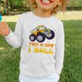 Monster Truck School Bus This Is How I Roll Back To School Graphic Toddler Long Sleeve Tee Monster Truck School Bus This Is How I Roll Back To School Graphic Toddler Long Sleeve Tee