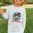 O’Fish-Ally a 1st Grade Mom Back To School Premium Tri-Blend Graphic Toddler Long Sleeve Tee