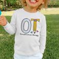 Pediatric Occupational Therapy Paper Pencil Back To School Graphic Toddler Long Sleeve Tee