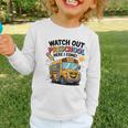 Watch Out Preschool Here I Come Preschool Back To School Graphic Toddler Long Sleeve Tee
