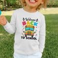 Welcome Back To School Outfit School Bus Driver Graphic Toddler Long Sleeve Tee Welcome Back To School Outfit School Bus Driver Graphic Toddler Long Sleeve Tee