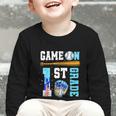 1st Grade Back To School Baseball Drip Ice Cream Game On Graphic Toddler Long Sleeve Tee 1st Grade Back To School Baseball Drip Ice Cream Game On Graphic Toddler Long Sleeve Tee