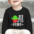 1st Grade Is On Point Cactus Back To School Graphic Toddler Long Sleeve Tee