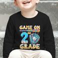 2nd Grade Back To School Baseball Drip Ice Cream Game On Graphic Toddler Long Sleeve Tee 2nd Grade Back To School Baseball Drip Ice Cream Game On Graphic Toddler Long Sleeve Tee