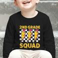 2nd Grade Lightning Bolt Second Grade Squad Back To School Graphic Toddler Long Sleeve Tee