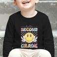 2nd Grade Team Back To School Hello Second Grade Smile Face Graphic Toddler Long Sleeve Tee 2nd Grade Team Back To School Hello Second Grade Smile Face Graphic Toddler Long Sleeve Tee