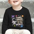 3rd Grade Is Out Of This World Space Back To School Graphic Toddler Long Sleeve Tee 3rd Grade Is Out Of This World Space Back To School Graphic Toddler Long Sleeve Tee