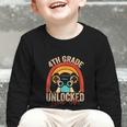 4th Grade Unlocked Level Up Gamer Back To School Fourth Graphic Toddler Long Sleeve Tee