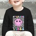 4th Grade Vibes Groovy Back To School Fourth Grade Girls Kid Graphic Toddler Long Sleeve Tee 4th Grade Vibes Groovy Back To School Fourth Grade Girls Kid Graphic Toddler Long Sleeve Tee