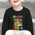 Aloha Pre-K Pineapple Hawaii Back To School Kids Girls Graphic Toddler Long Sleeve Tee Aloha Pre-K Pineapple Hawaii Back To School Kids Girls Graphic Toddler Long Sleeve Tee