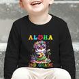 Aloha Second Grade Penguin Hawaii Back To School Kids Girl Graphic Toddler Long Sleeve Tee Aloha Second Grade Penguin Hawaii Back To School Kids Girl Graphic Toddler Long Sleeve Tee